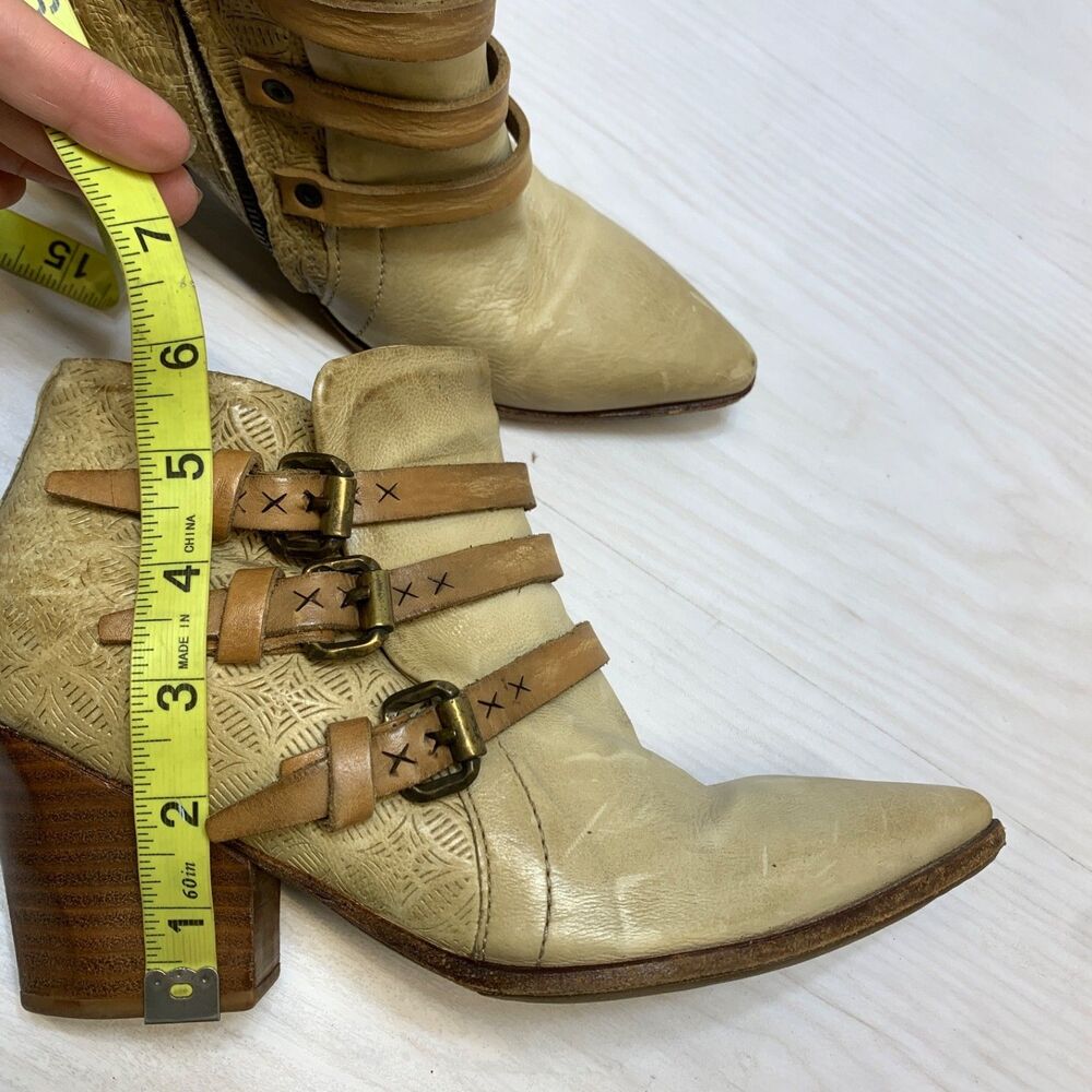 A.S.98 Airstep Strappy Buckle Pointed Toe Booties - Women's Size EU 39 / US 8.5 - Picture 10 of 12